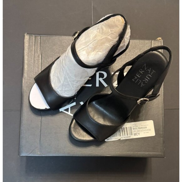 NEW Naturalizer Lala Black Leather Heels 5.5M - Picture 1 of 6